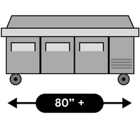 Refrigerated prep table collection cts3 90 plus inch pizza prep table min