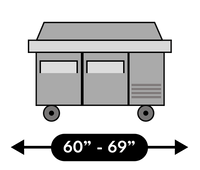 Refrigerated prep table collection cts3 60 69 inch pizza prep table min