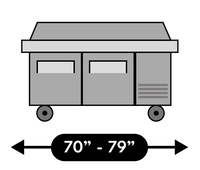 Refrigerated prep table collection cts3 70 79 inch pizza prep table min